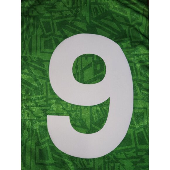 Hugo Sanchez Mexico Umbro 1993 COPA AMERICA Soccer Jersey Shirt L - Picture 3 of 9